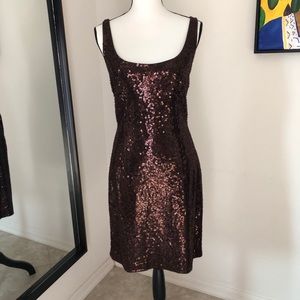 Carmen Marc Valvo Sequined Dress